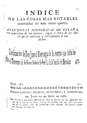 Artículos de 1787 sobre Benalup