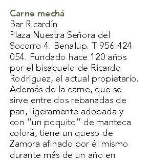 Guía gastronómica