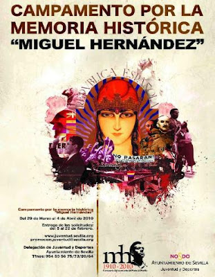 Visita del campamento por la memoria histórica «MIguel Hernández»