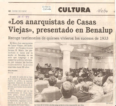 Presentación de los anarquistas de Casas Viejas
