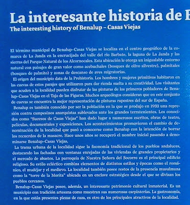 El panel del centro de interpretación