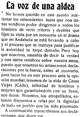 Los Sucesos de Casas Viejas de 1915. La carta de los 33 casasviejeños.3