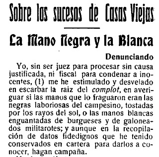 Los Sucesos de Casas Viejas de 1915. La carta de José Olmo.4