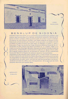 Benalup de Sidonia en el folleto de Feria de Medina de 1959