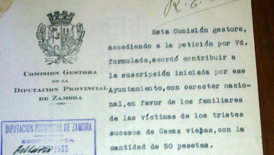 Suscripción Nacional províctimas de Casas Viejas. 1