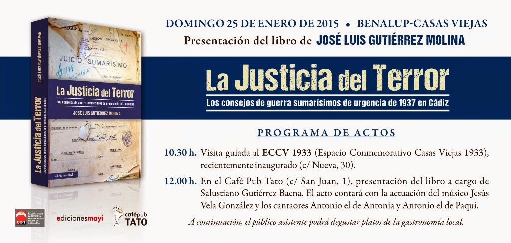 Presentación en Casas Viejas de La Justicia del Terror