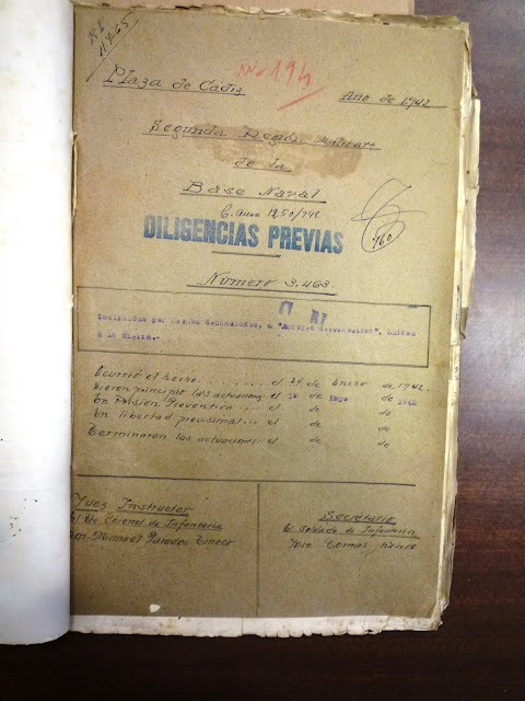 El presunto robo de una manta, una navaja y unas tijeras en las Gargantillas en 1942. 1