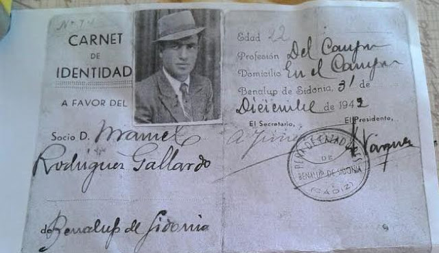 La peña de cazadores de Benalup de Sidonia en 1942