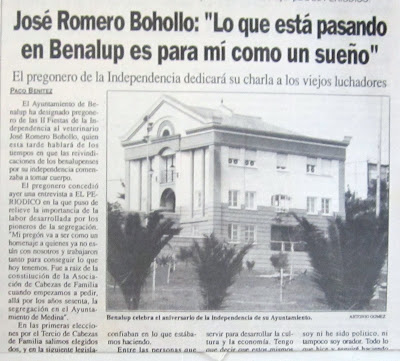 El pregón de Don José Romero Bohollo. El inicio de la Segregación. 3