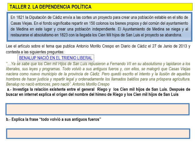 UNIDAD DIDACTICA. Casas Viejas. La lucha por la libertad y la verdad. 4. La dependencia política