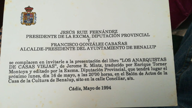 25 años de la presentación de Los anarquistas de Casas Viejas