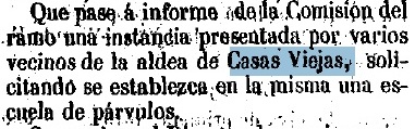 Casas Viejas y el BOP de 1833 a 1885. Los casaviejeños quieren escuela. 10