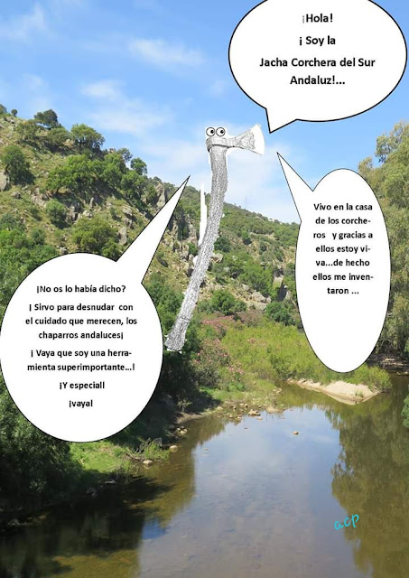 El hacha corchera. Por Agustín Coca
