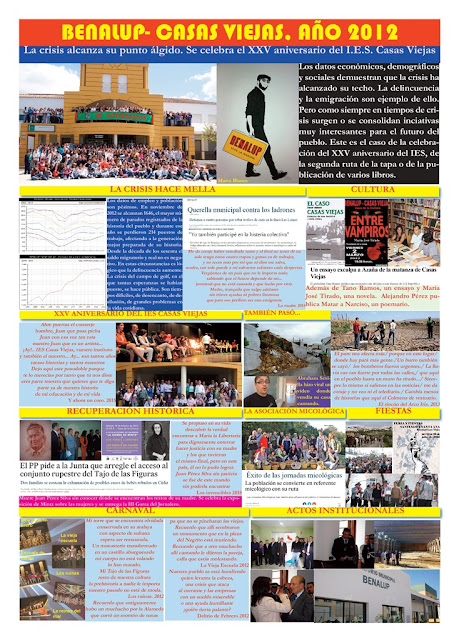 Cuarenta años no son nada. La época de las vacas flacas. 2012. La crisis alcanza su punto álgido. Se celebra el XXV aniversario del IES Casas Viejas. 36