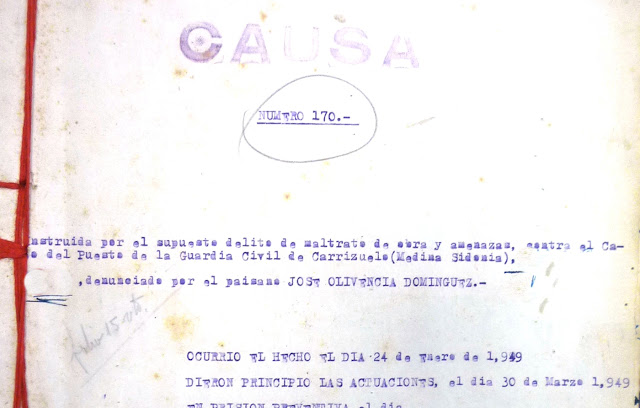 Denuncia de presuntas torturas en 1949. Planteamiento. 1