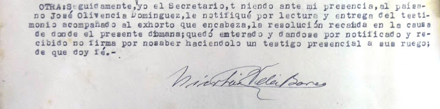 Denuncia de presuntas torturas en 1949. Conclusiones. Y 5