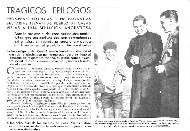 Casas Viejas en la hemoroteca digital de la Biblioteca Nacional.Los sucesos. La caridad. 6
